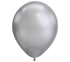 Chrome Silver Helium Latex Balloon